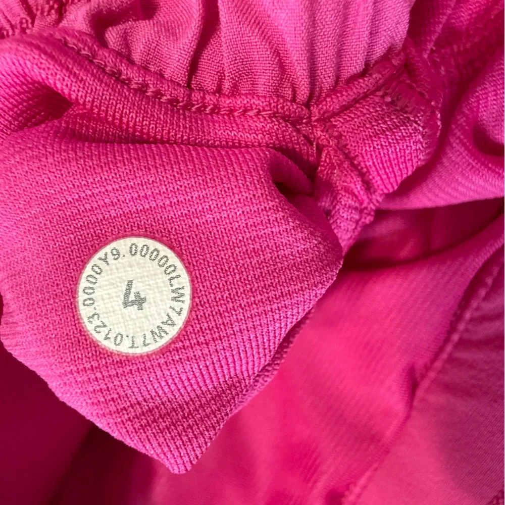 Lululemon Hotty Hot Athletic Shorts Women 4 Lined Running Outdoor Sonic Pink - Picture 6 of 8